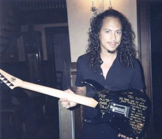 Kirk Hammett's ESP Ouija Board guitar