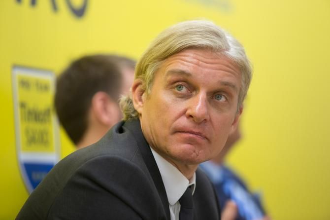 Tinkoff-Saxo jersey presentation in Moscow.