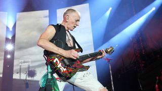 Phil Collen – onstage with a Jackson