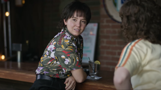 Sydney Sweeney in a hawaiian shirt in Christy Martin biopic