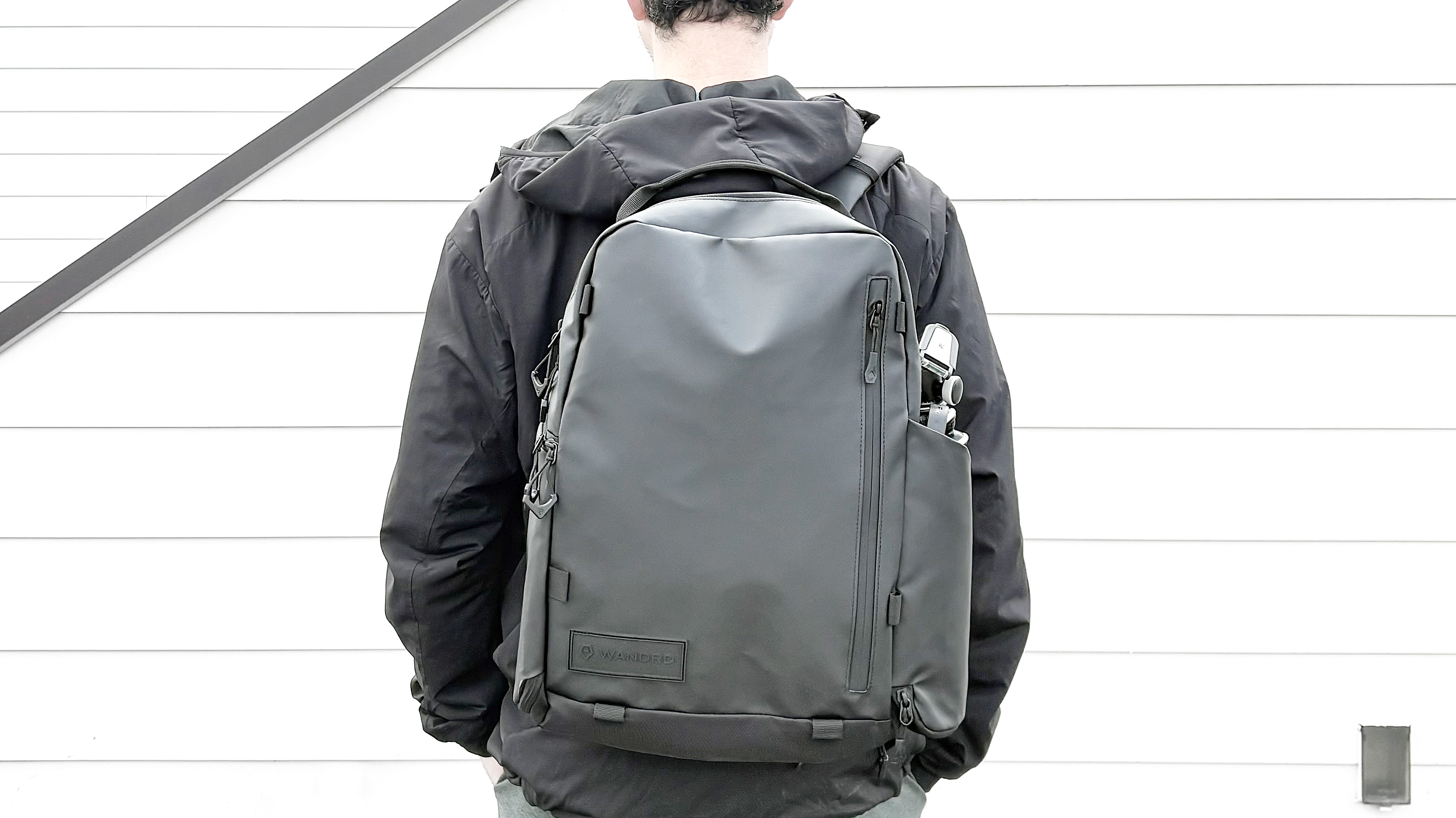 Close-up of the Wandrd Prvke Zip backpack in 31L