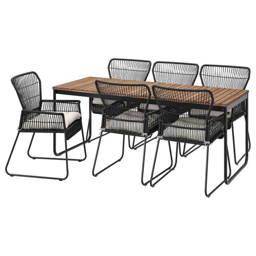 V&Auml;SMAN / TALLSK&Auml;R Table and 6 Armchairs
