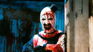 David Howard Thornton as Art the Clown in "Terrifier 2"