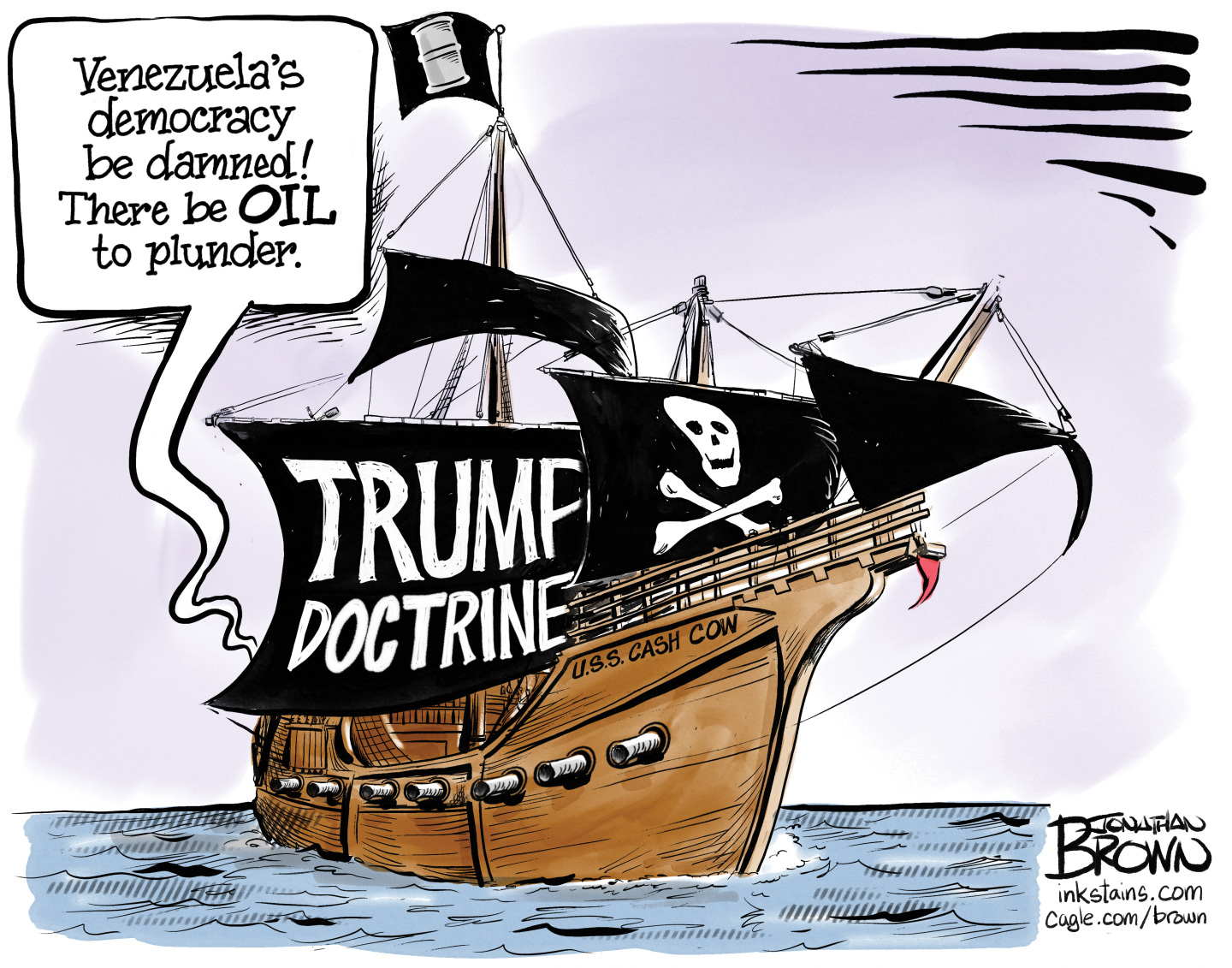 Political cartoon