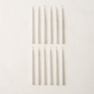 White taper candles
