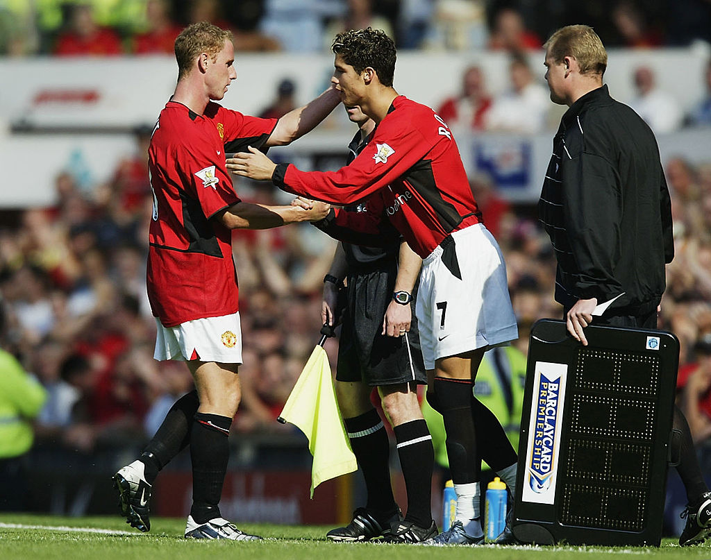 Manchester United's Cristiano Ronaldo arrives for the Premier