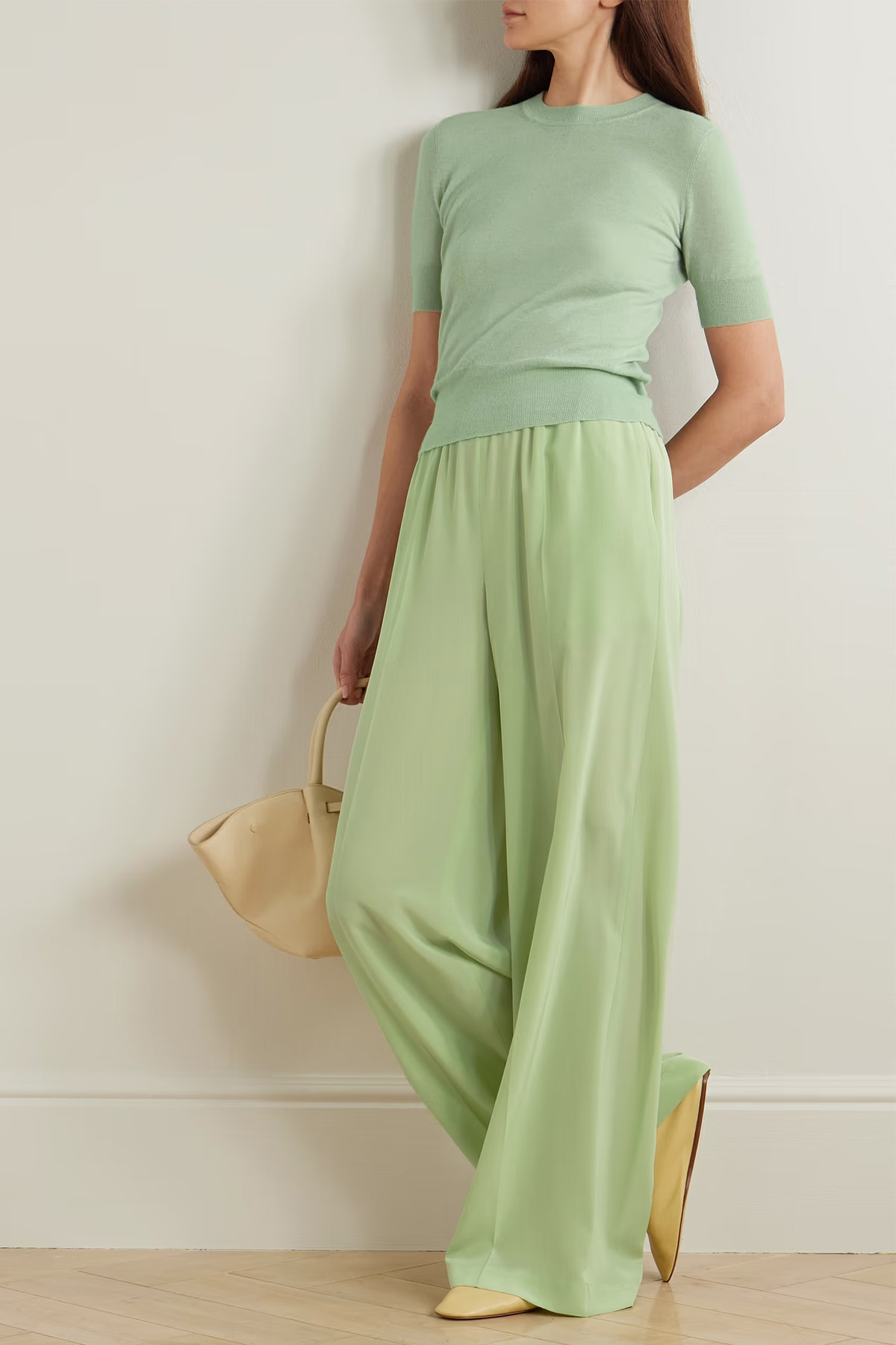 JOSEPH Hulin Silk Wide-Leg Pants