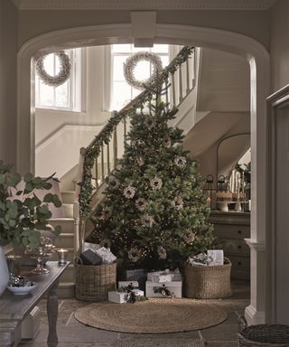 Christmas tree in entryway