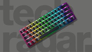 best mini keyboards against a gray TechRadar background