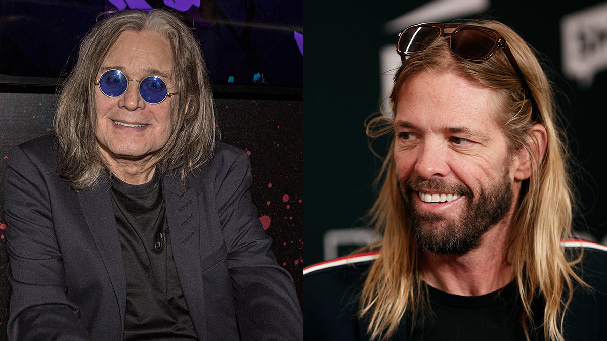 Ozzy Osbourne next to Foo Fighters&#039; Taylor Hawkins