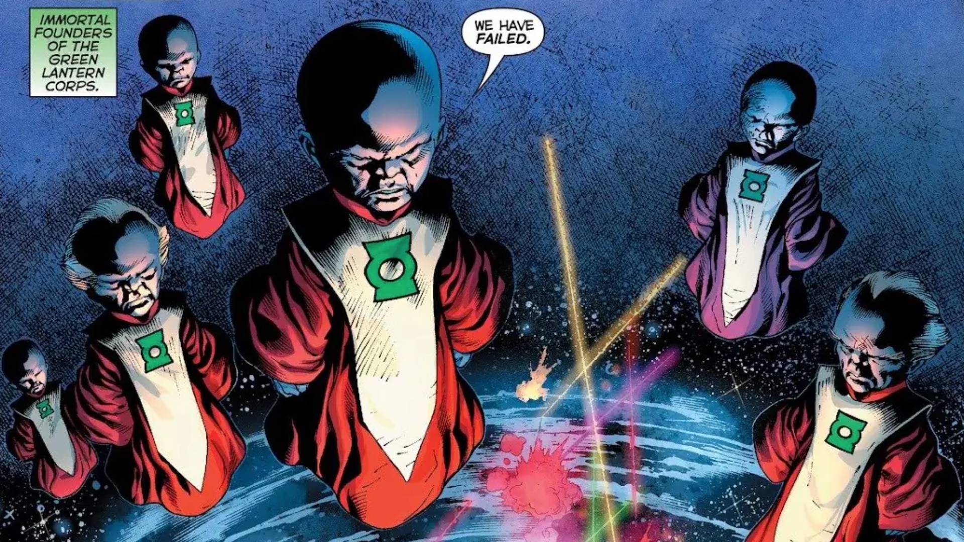 An image from Green Lantern Blackest Night #1 