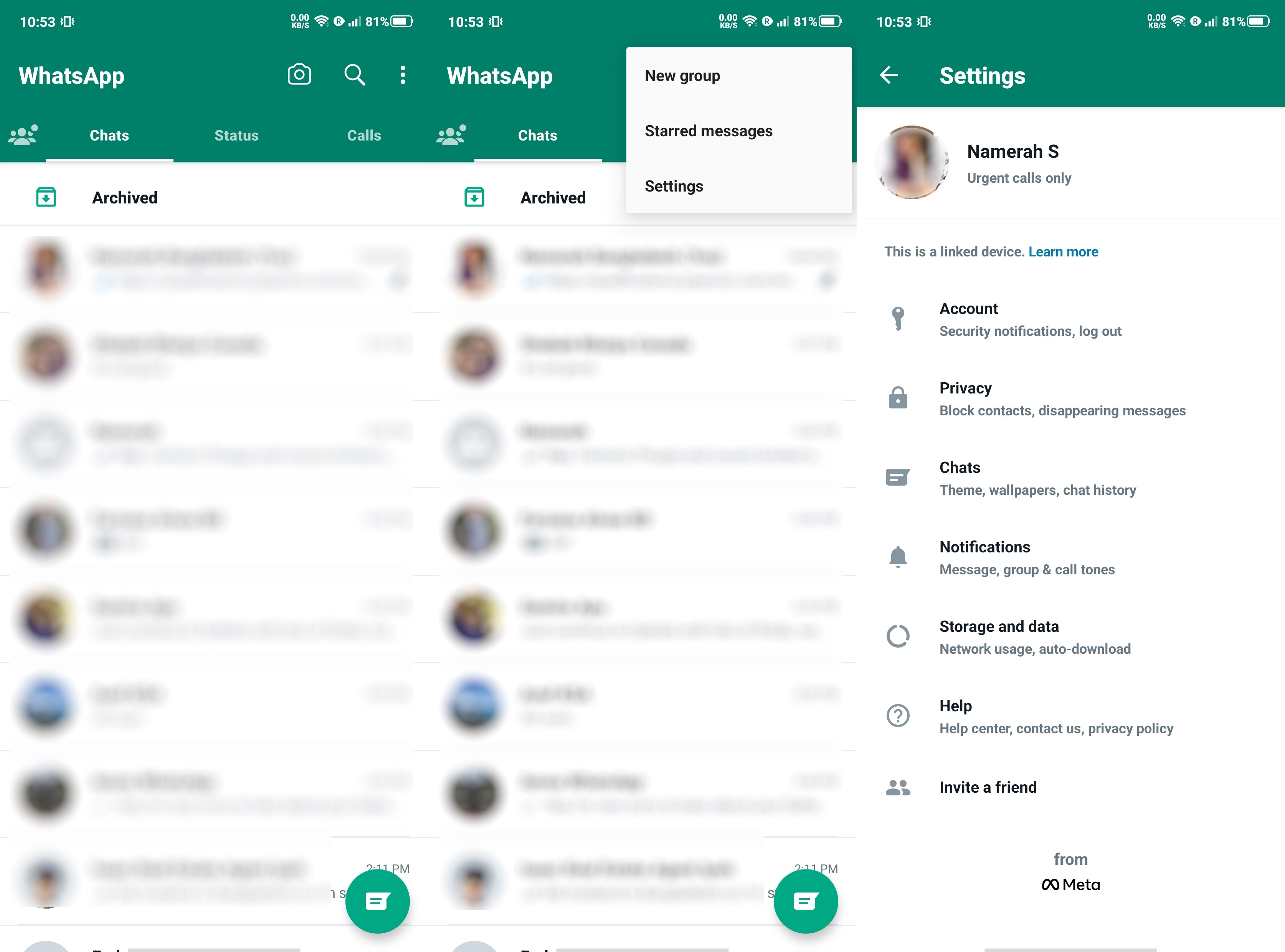How to log out of a linked WhatsApp account on a phone