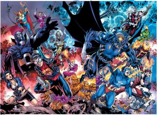 Art from DC vs. Marvel: The Amalgam Age