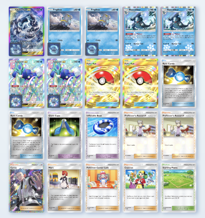 Suicune ex and Chien Pao ex deck in Pokemon TCG Pocket