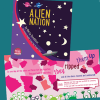 Alien Nation by The Proud Trust Suitable for those in primary school (KS2). Alien Nation is a colourful story book for kids that explores gender roles, expectations and identity. It also includes important terminology that children and adults alike can learn while reading.