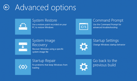 repair your computer option missing