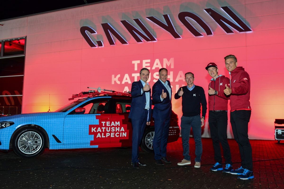 The 2019 Katusha-Alpecin team presentation was held at Canyon headquarters