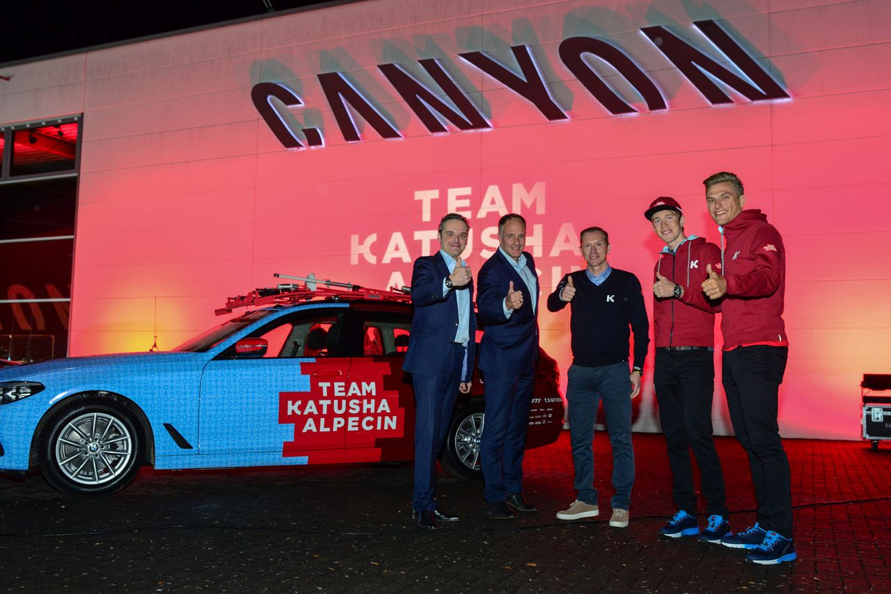 The 2019 Katusha-Alpecin team presentation was held at Canyon headquarters