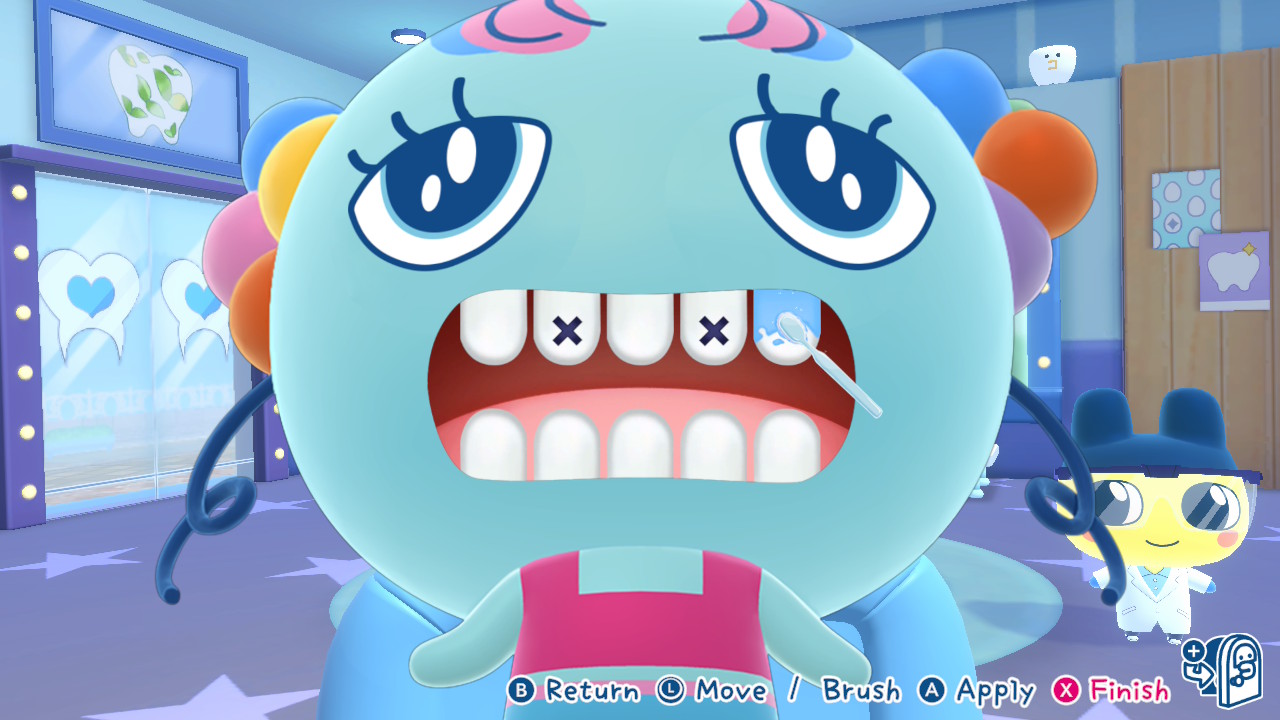 A minigame in Tamagotchi Plaza.