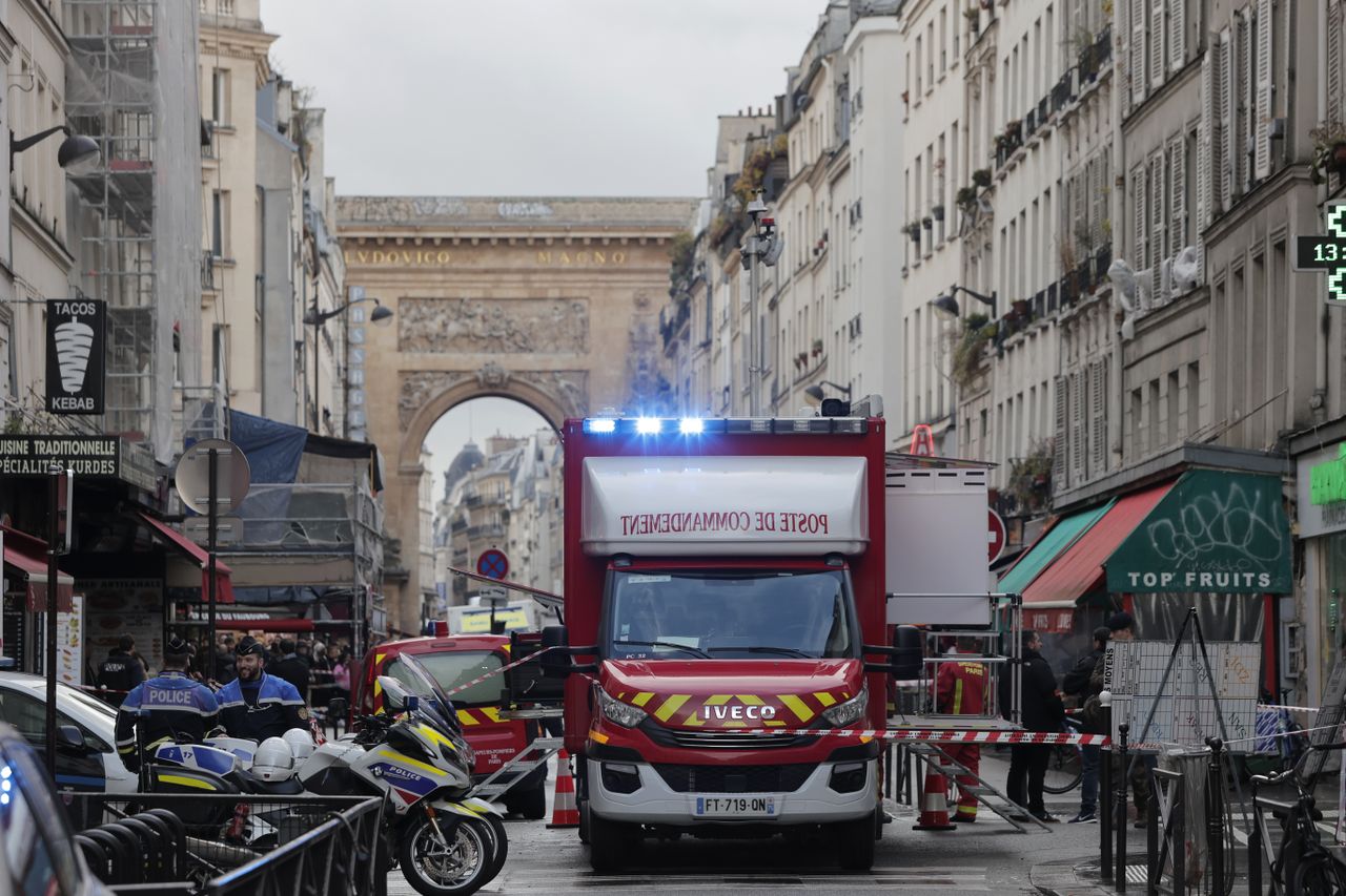 The scene in Paris following a shooting at a Kurdish cultural center. 