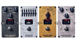 A photo showing the four pedal in Vox's Valvenergy range