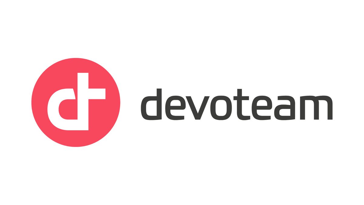 Devoteam logo and branding pictured on a white background.