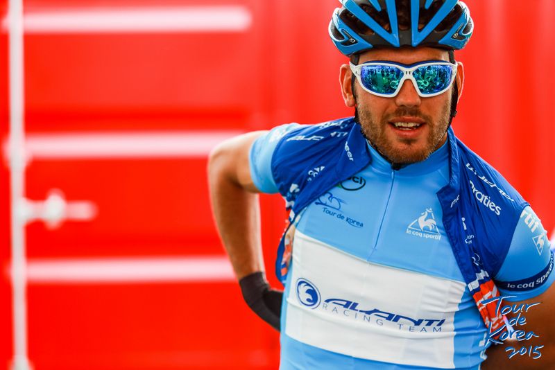 Paddy Bevin in the points jersey