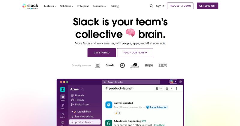 Slack website