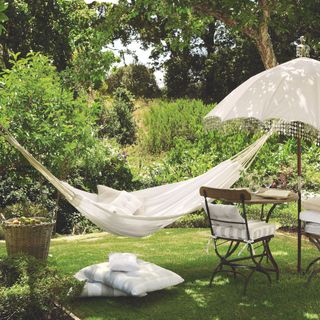 Hammock in garden