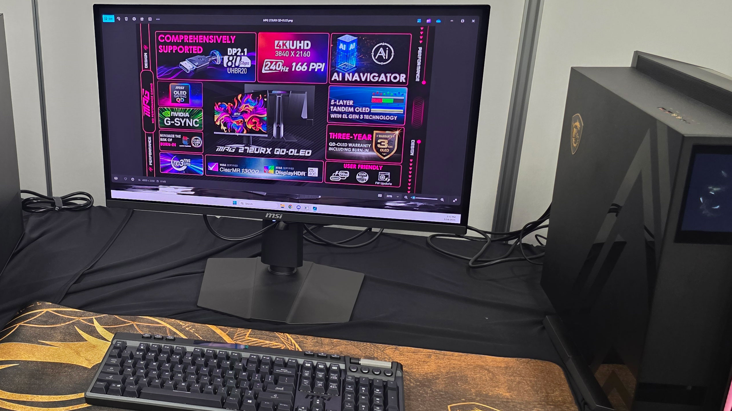 MSI Monitors at Computex 2025