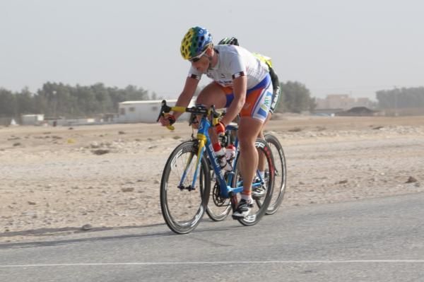 Kirsten Wild (Netherlands) was second over the sprint line, protecting the sprint jersey