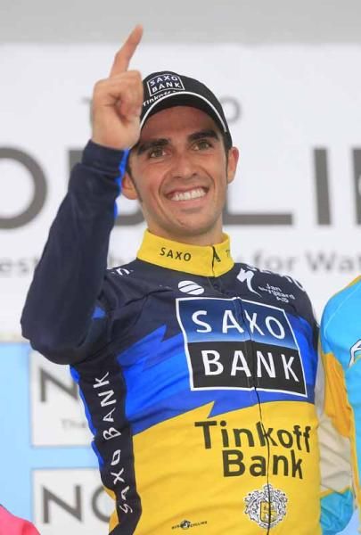 Alberto Contador (Team Saxo Bank-Tinkoff Bank) was all smiles after winnnig Milano-Torino