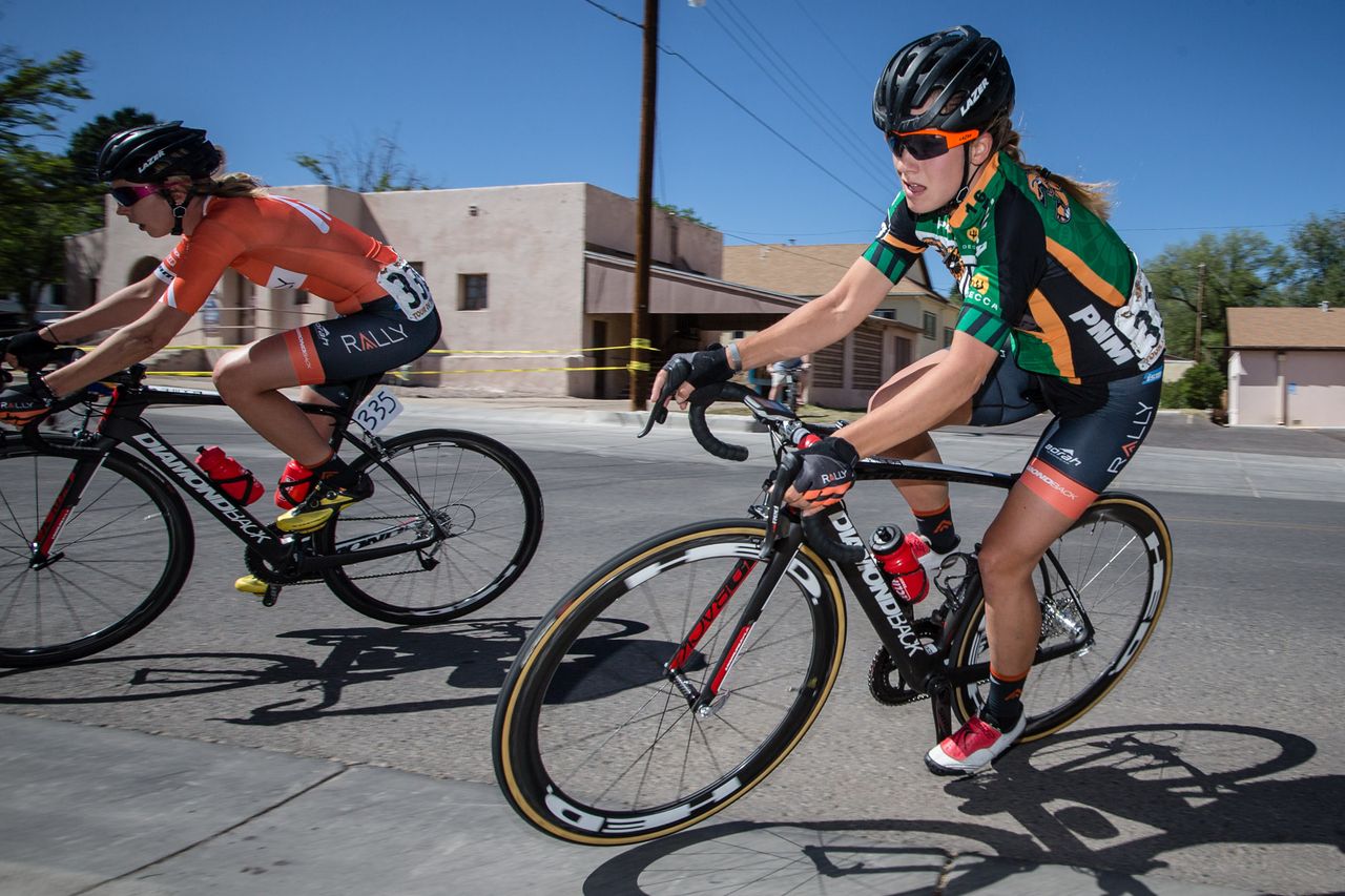 Jasmine Glaesser (Rally) held onto the sprint jersey for another day