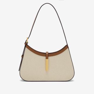 The Tokyo | Salt & Pepper Canvas Tan Smooth | Demellier