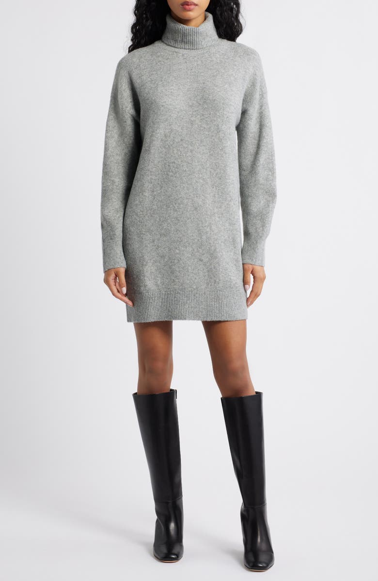 Taldote Turtleneck Long Sleeve Sweater Dress