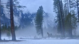 winter in yosemite