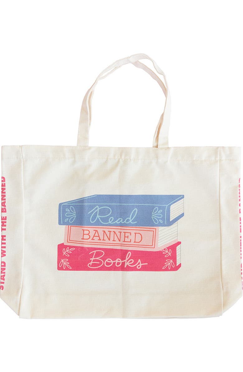 Book Club Read Banned Books Large Canvas Tote Bags