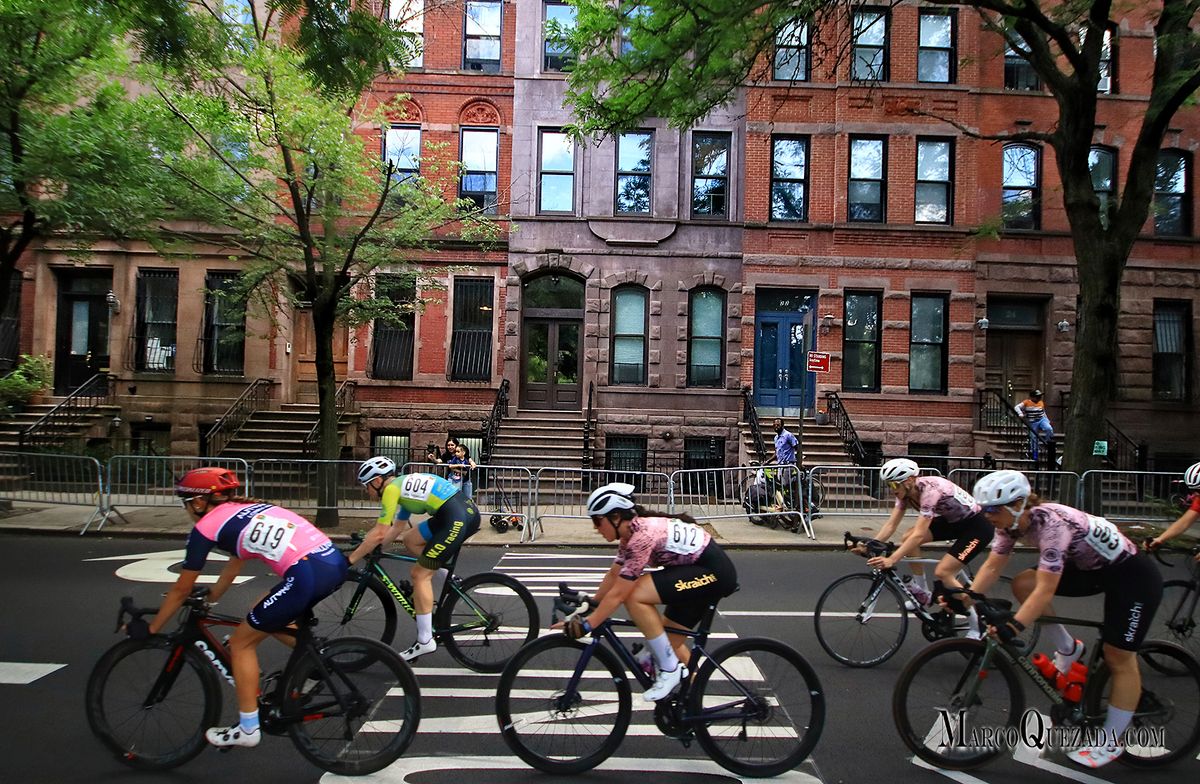 Historic Harlem Brownstones at 2023 harlem Skyscraper Cycling Classic