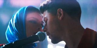 Priyanka Chopra Jonas and Nick Jonas in the video for Sucker