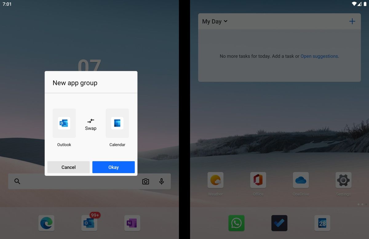 Surface Duo Launcher Group