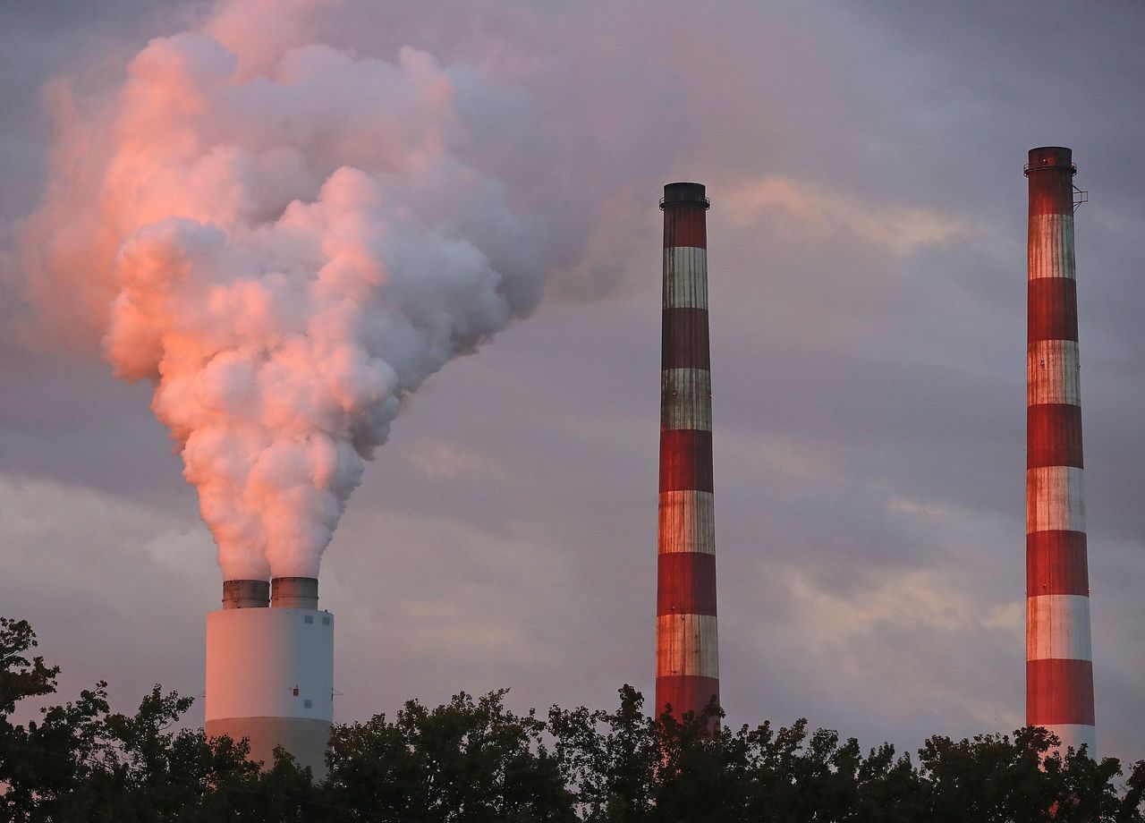 Emissions at a coal-fired station in Maryland