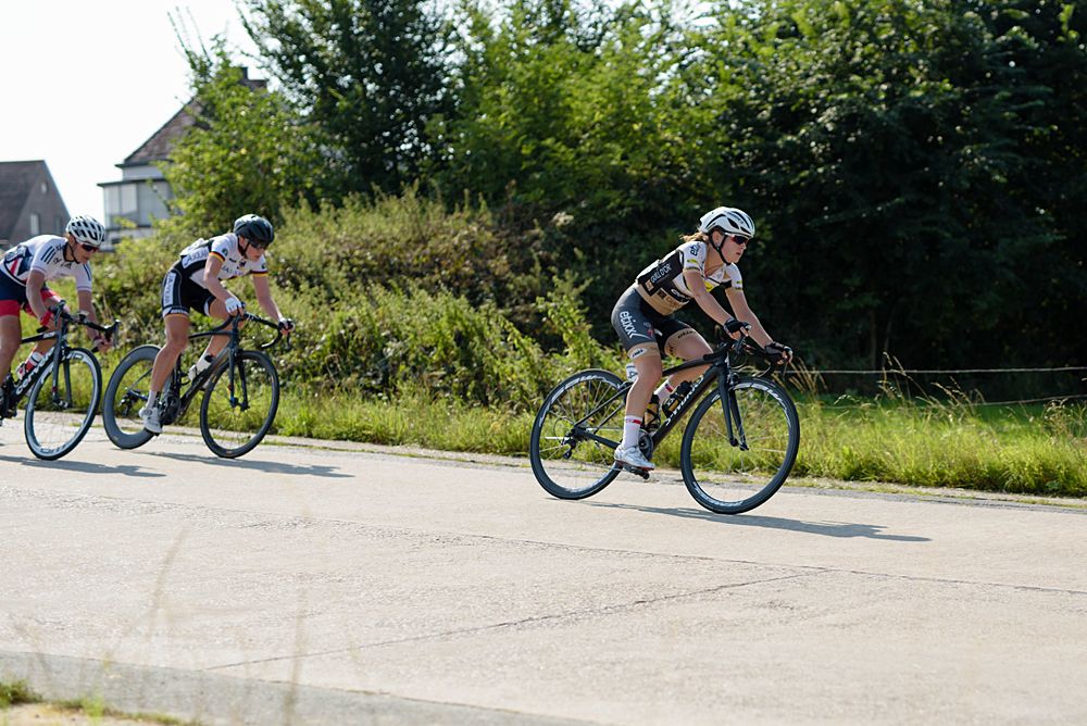 Fien Delbaere (Topspot Vlaanderen Etixx) at the 108 km Stage 2 of the Lotto Belgium Tour 2016