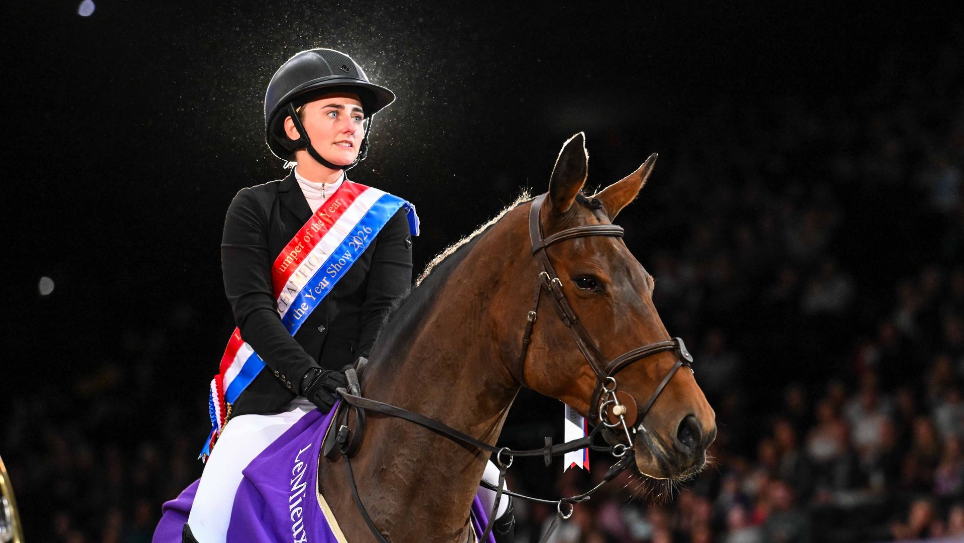 Jodie Hall McAteer and Hardessa win the leading showjumper of the year grand prix at HOYS 2026