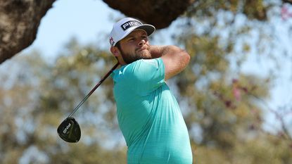 Tyrrell Hatton was not happy with the group behind teeing off while he and Daniel Berger were still on the green at the WGC-Match Play
