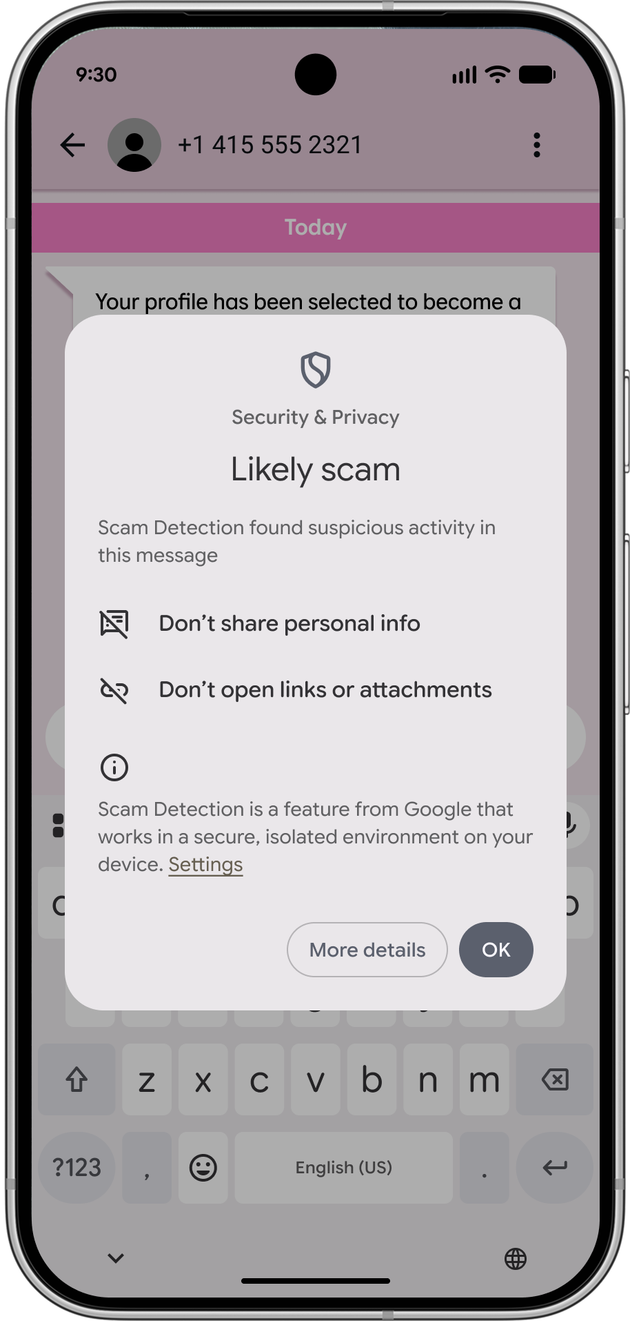 Pixel scam detection upgrades as part of Google