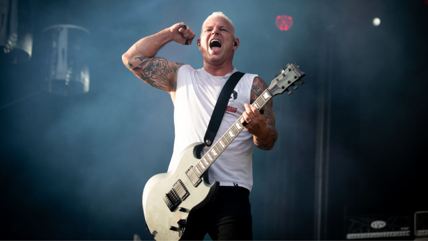 Billy Graziadei of Biohazard performs at Alcatraz Metal Fest on August 12, 2023 in Kortrijk, Belgium.