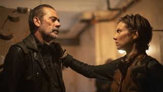 Lauren Cohan as Maggie Rhee and Jeffrey Dean Morgan as Negan in "The Walking Dead: Dead City" season 1