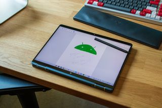 HP Elite Dragonfly Chromebook using Google Cursive