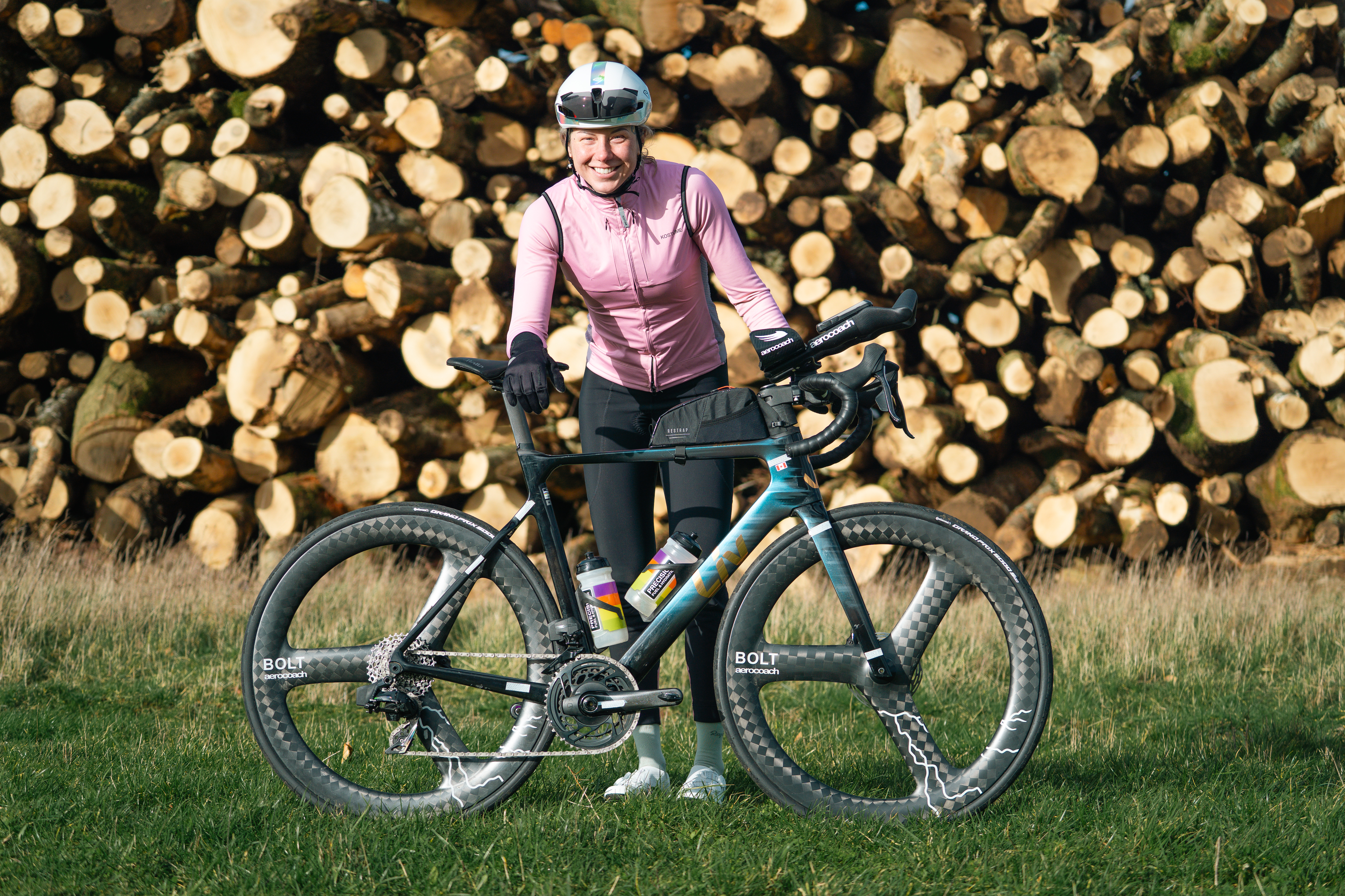 Dr Sarah Ruggins with a Liv bike
