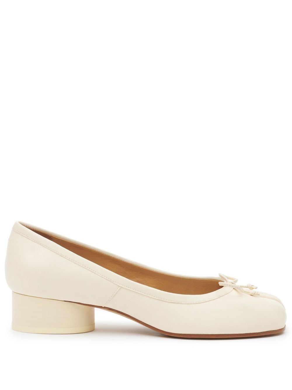 Tabi 30mm leather ballerina pumps
